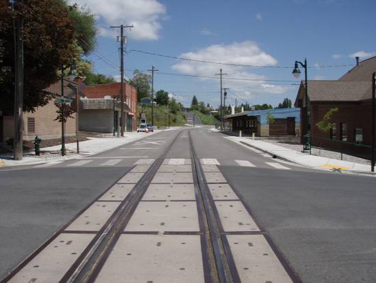 New Whitman Street looking east.